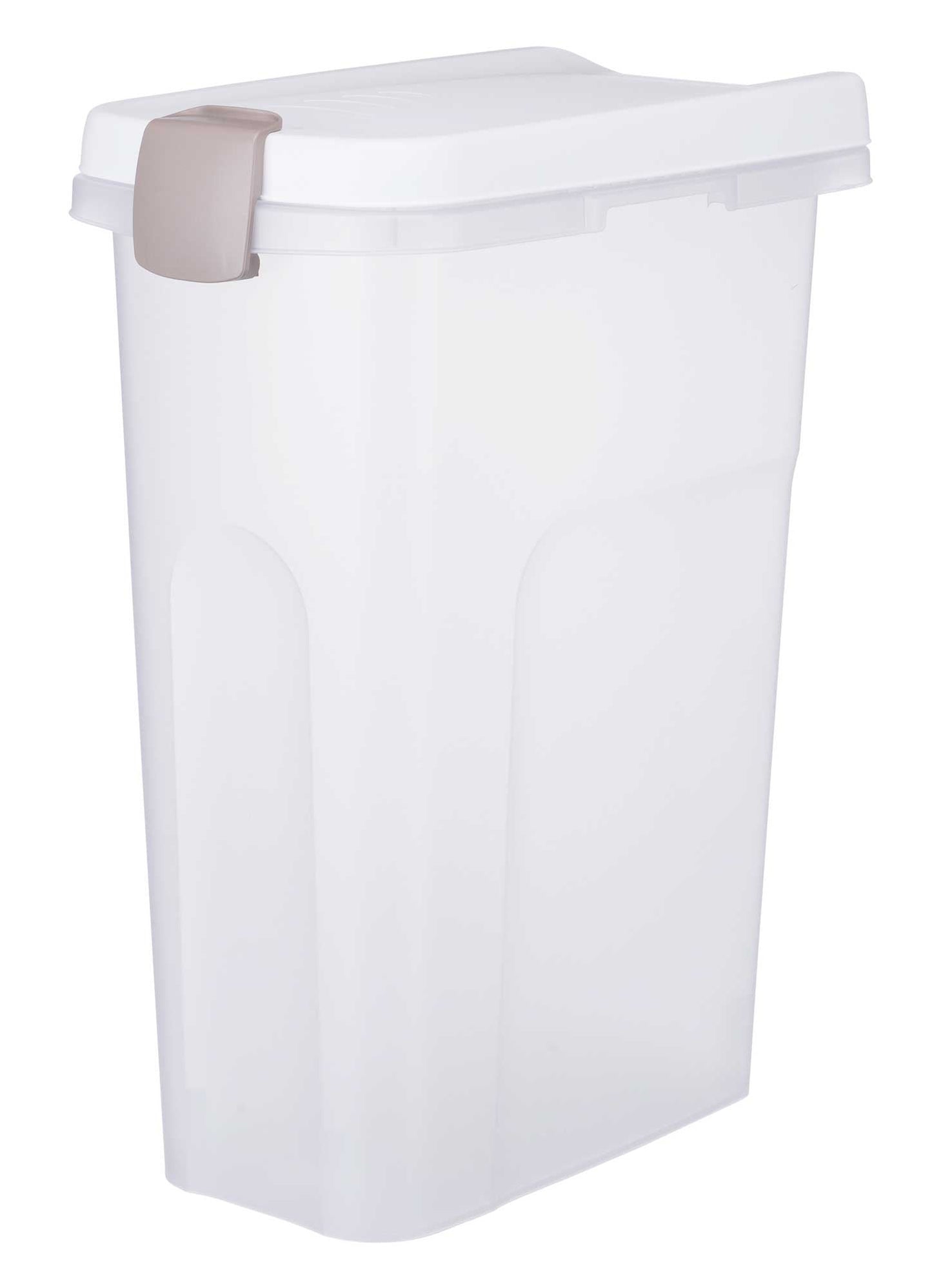 Trixie Feed Barrel, 25 l/24 x 51 x 39 cm, transparent/white