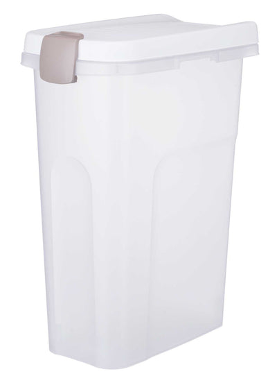 Trixie Feed Barrel, 25 l/24 x 51 x 39 cm, transparent/white