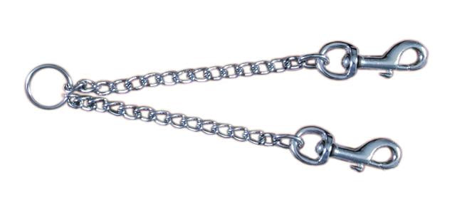 Trixie Twin chain coupler, chrome, 60 cm/4.0 mm