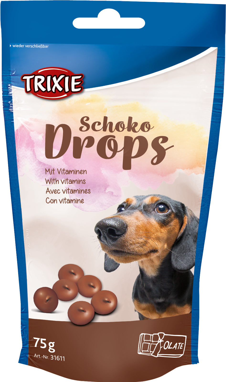 Trixie Chocolate Drops, 75 g