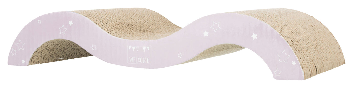 Trixie Junior scratching wave, 38 ǟ- 7 ǟ- 18 cm, light lilac/mint