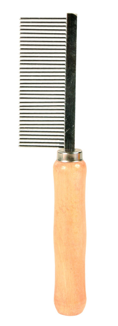 Trixie Comb, wooden handle, medium teeth, 18 cm