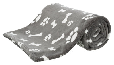 Trixie Kenny blanket, plush, 100 x 75 cm, grey