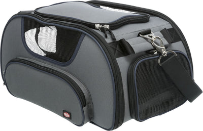 Trixie Wings airline carrier, 28 x 23 x 46 cm, grey/blue