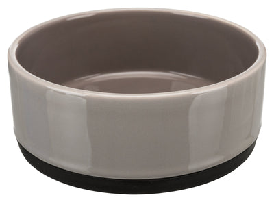 Trixie Ceramic bowl with rubber bottom, 0.75 l/diam. 16 cm, grey