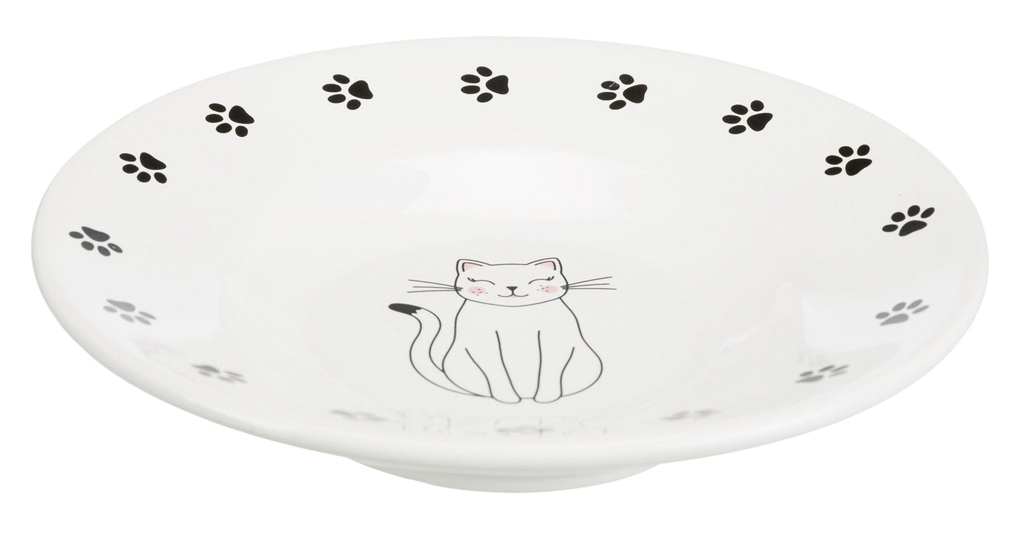 Trixie Ceramic bowl for short-nosed breeds, diam. 15 cm, white