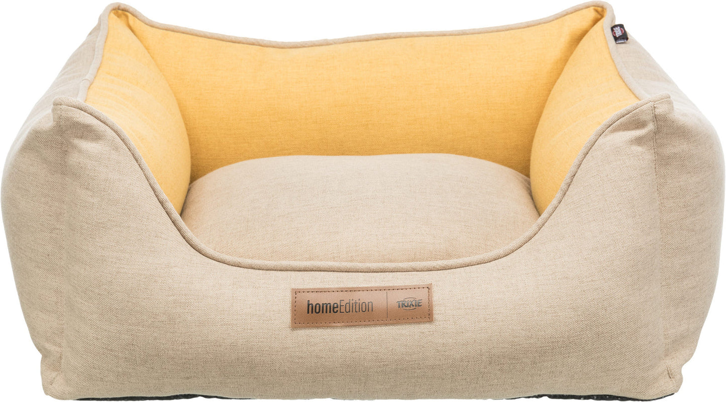 Trixie Lona bed, square, 80 x 60 cm, sand/yellow