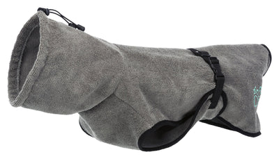 Trixie Bathrobe for dogs, terry cloth, XS: 30 cm, grey