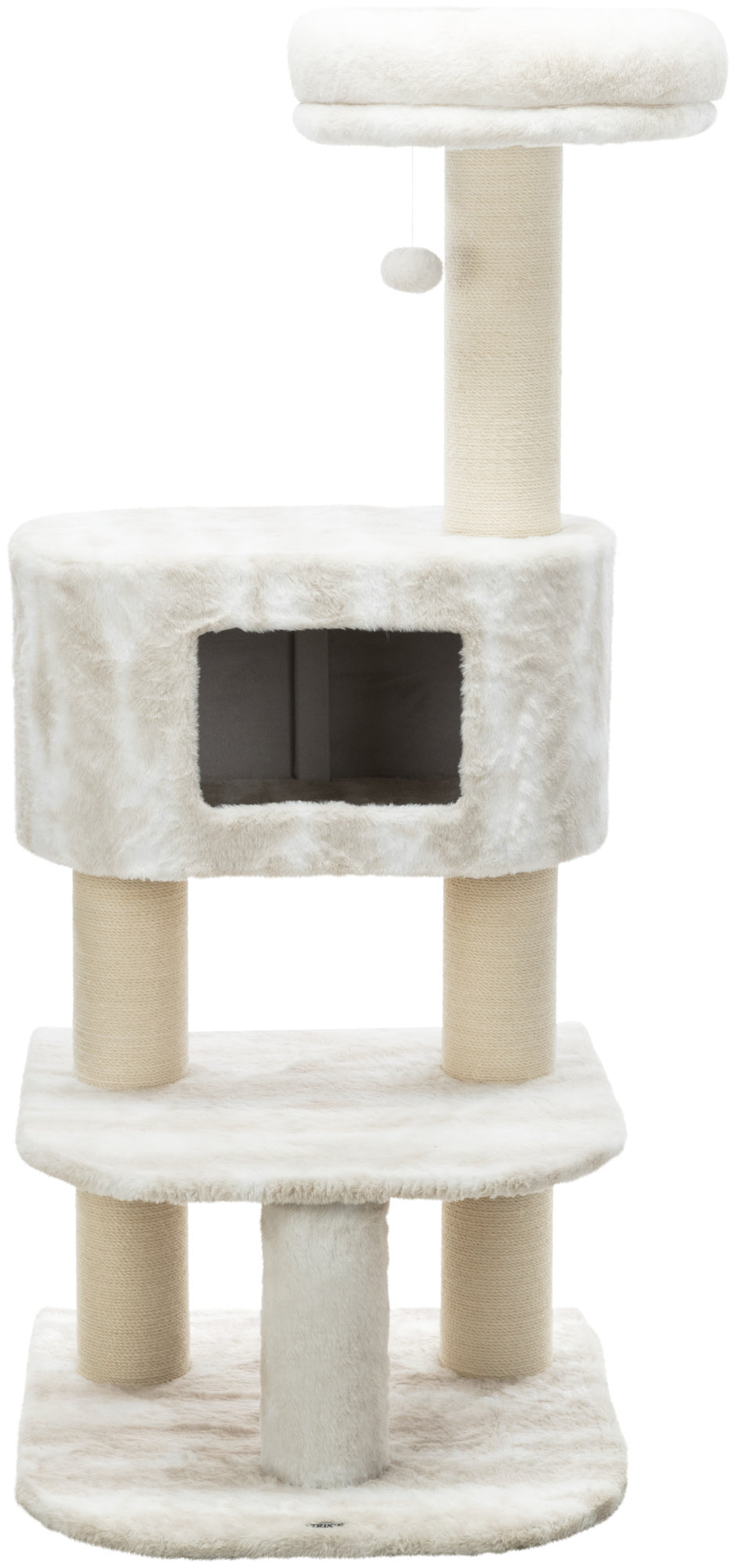 Trixie Nelli scratching post, 140 cm, white/taupe