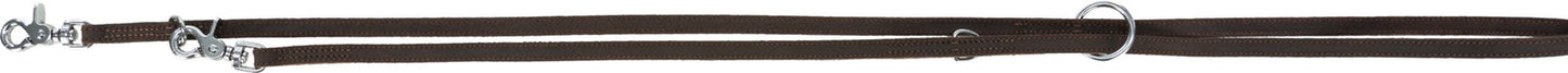 Trixie Rustic fatleather adjustable leash, XSÆ’??S: 2.00 m/12 mm, dark brown