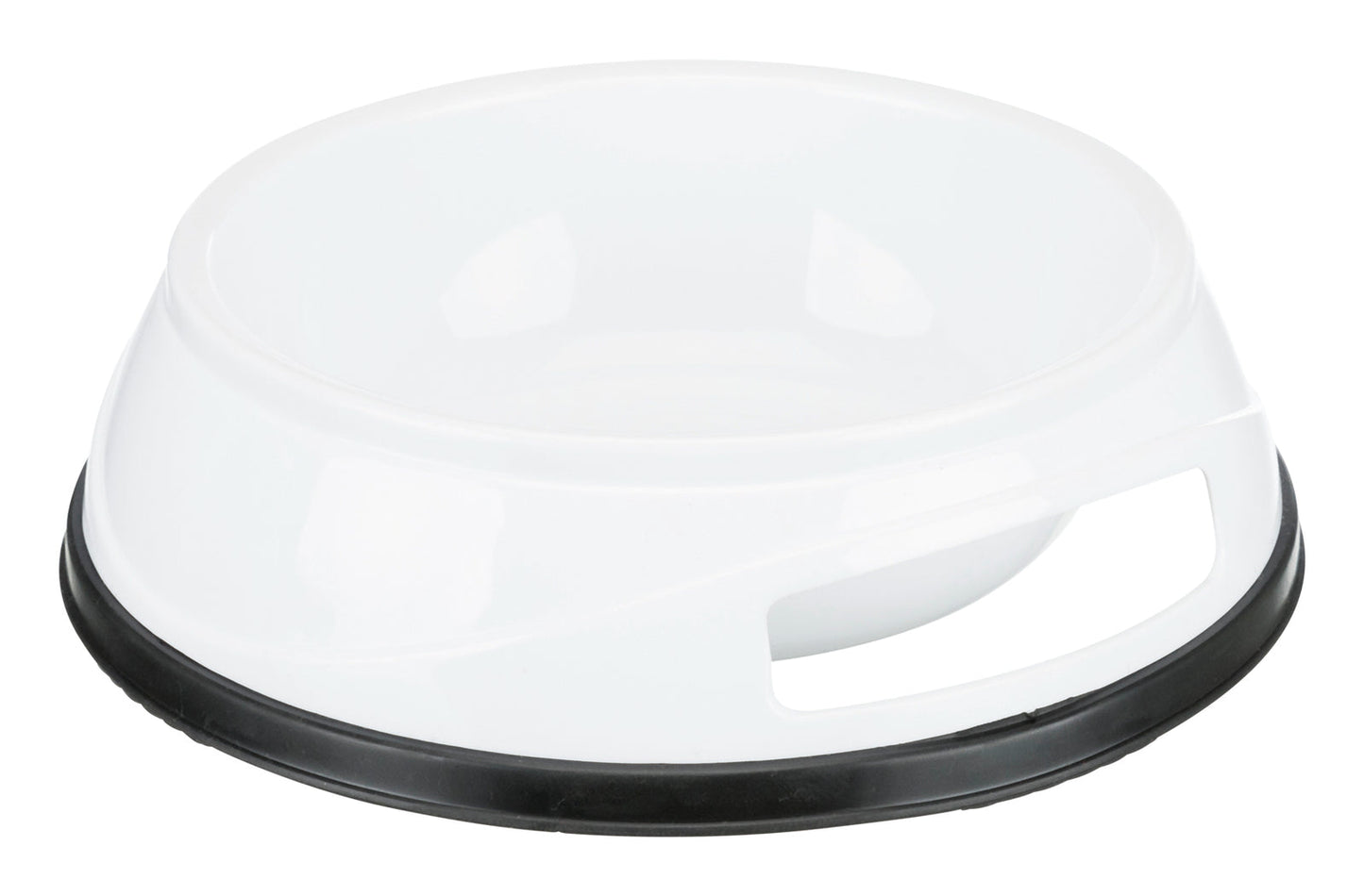 Trixie Plastic bowl, rubber base ring, 0.3 l/diam. 12 cm