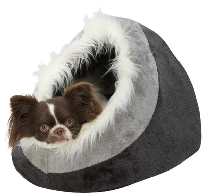 Trixie Minou cuddly cave, 35 Ç? 26 Ç? 41 cm, dark grey/light grey