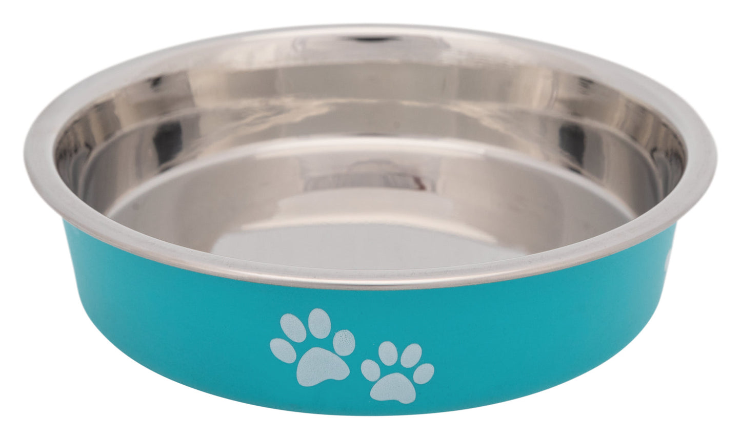 Trixie Cat bowl for short-nosed breeds, stainless steel, 0.25 l/diam. 13 cm