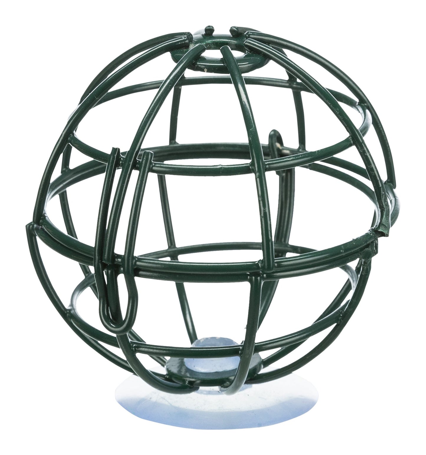 Trixie Fat ball feeder for window pane, metal, Ã‡Ã· 7 cm, dark green