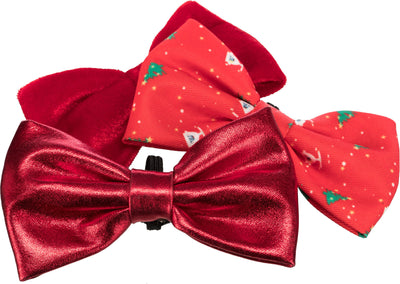 Trixie Xmas suit bow tie, 10 cm, sorted