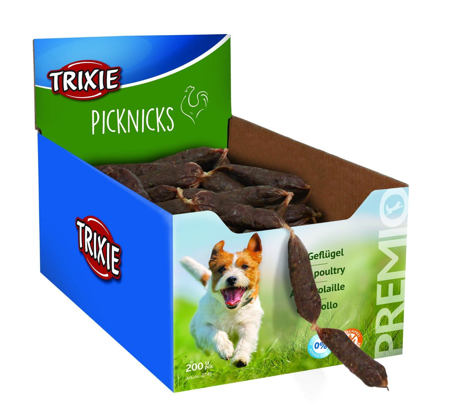 Trixie 200 PREMIO Picknicks, poultry, 8 cm/pc., 8 g/pc.
