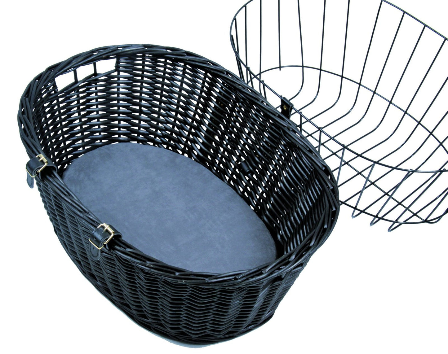 Trixie Bicycle basket with lattice, 50 x 41 x 35 cm, black