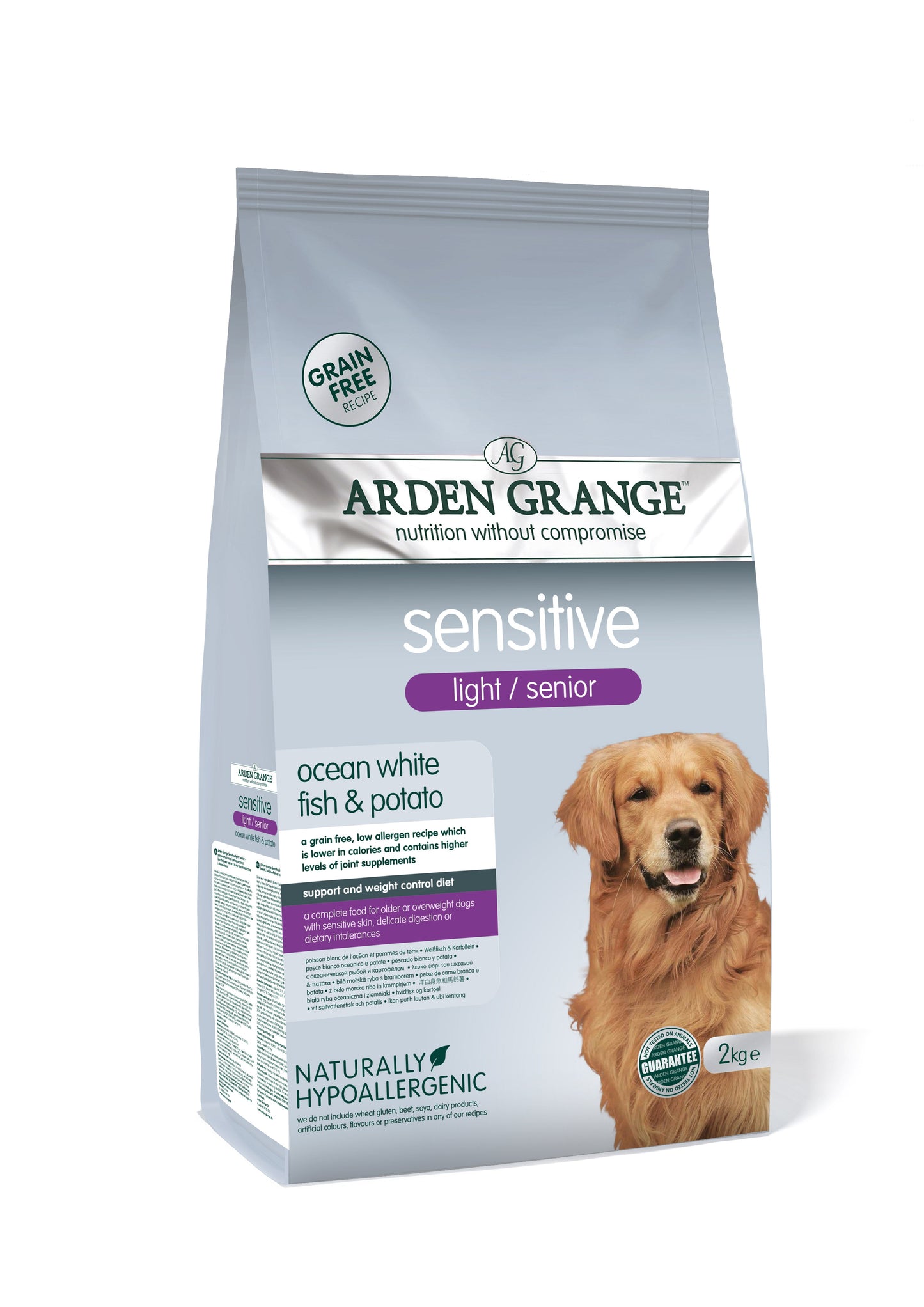 Arden Grange Sensitive Light / Senior - grain free - ocean white fish & potato