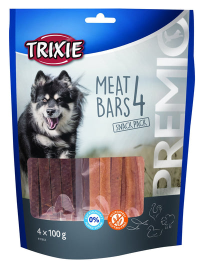 Trixie PREMIO 4 Meat Bars, chicken, duck, lamb, salmon, 4 x 100 g