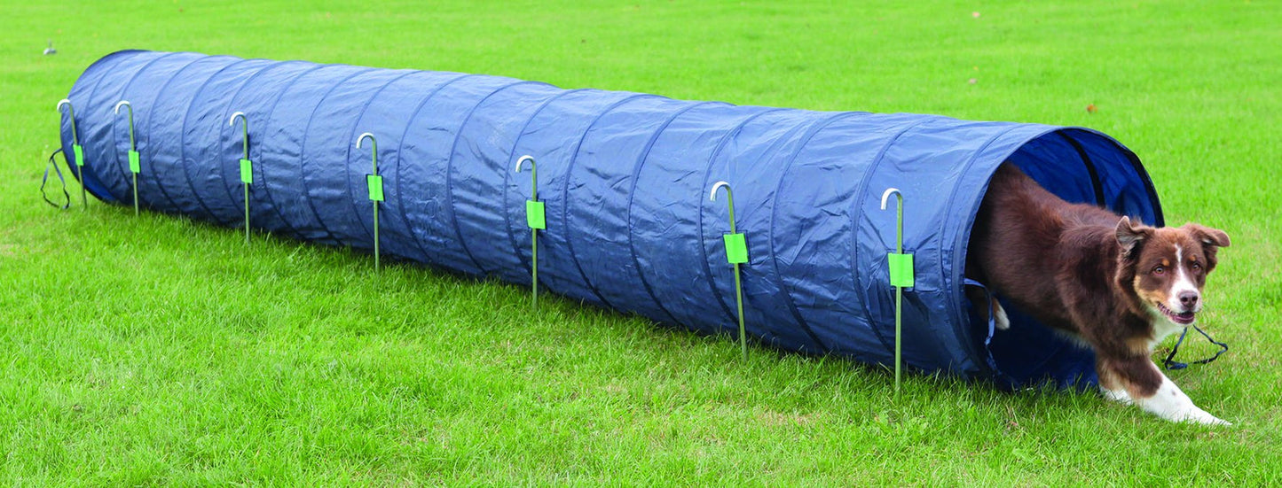 Trixie Dog Activity Agility basic tunnel, diam. 60 cm/5 m, blue