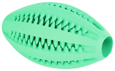 Trixie Denta Fun rugby ball, mint flavour, natural rubber, 11 cm