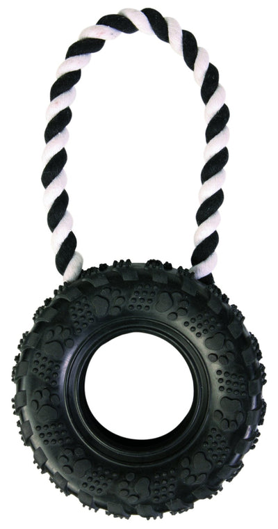 Trixie Tire on a rope, natural rubber, diam. 15 cm/31 cm