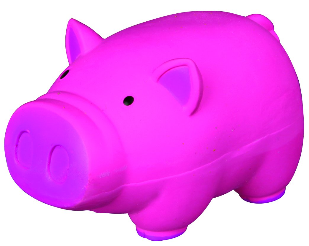 Trixie Pig, original animal sound, latex, 11 cm