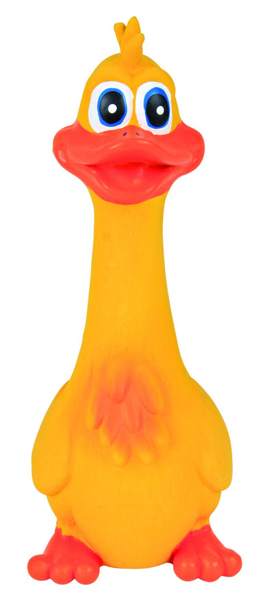 Trixie Duck, original animal sound, latex, 18 cm