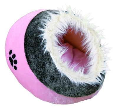 Trixie Minou cuddly cave, 35 x 26 x 41 cm, pink/grey