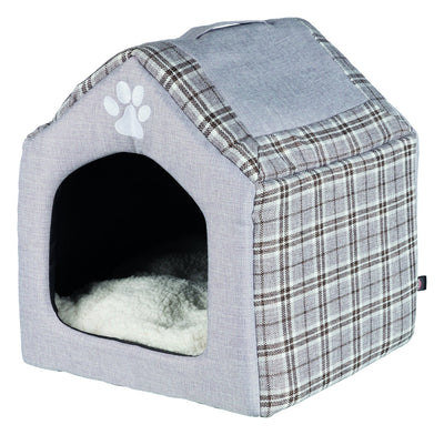 Trixie Silas cuddly cave, 40 x 45 x 40 cm, grey/cream