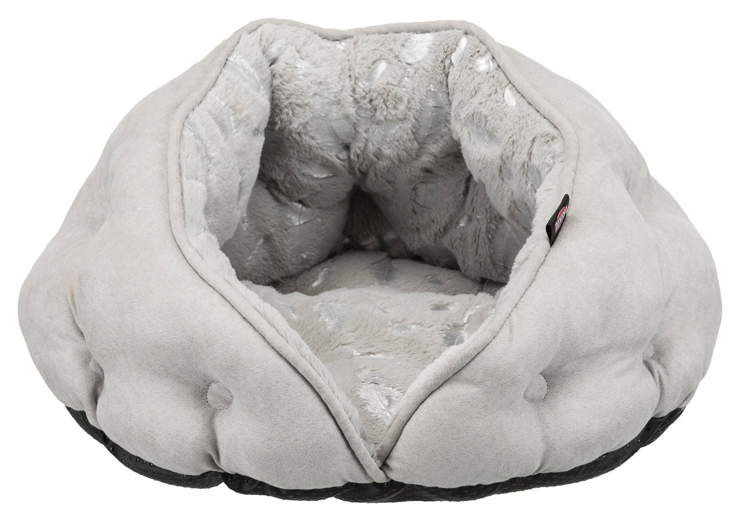 Trixie Feather cuddly cave, 50 x 45 cm, grey/silver