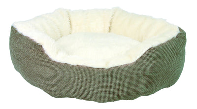 Trixie Yuma bed, diam. 45 cm, brown/wool-white