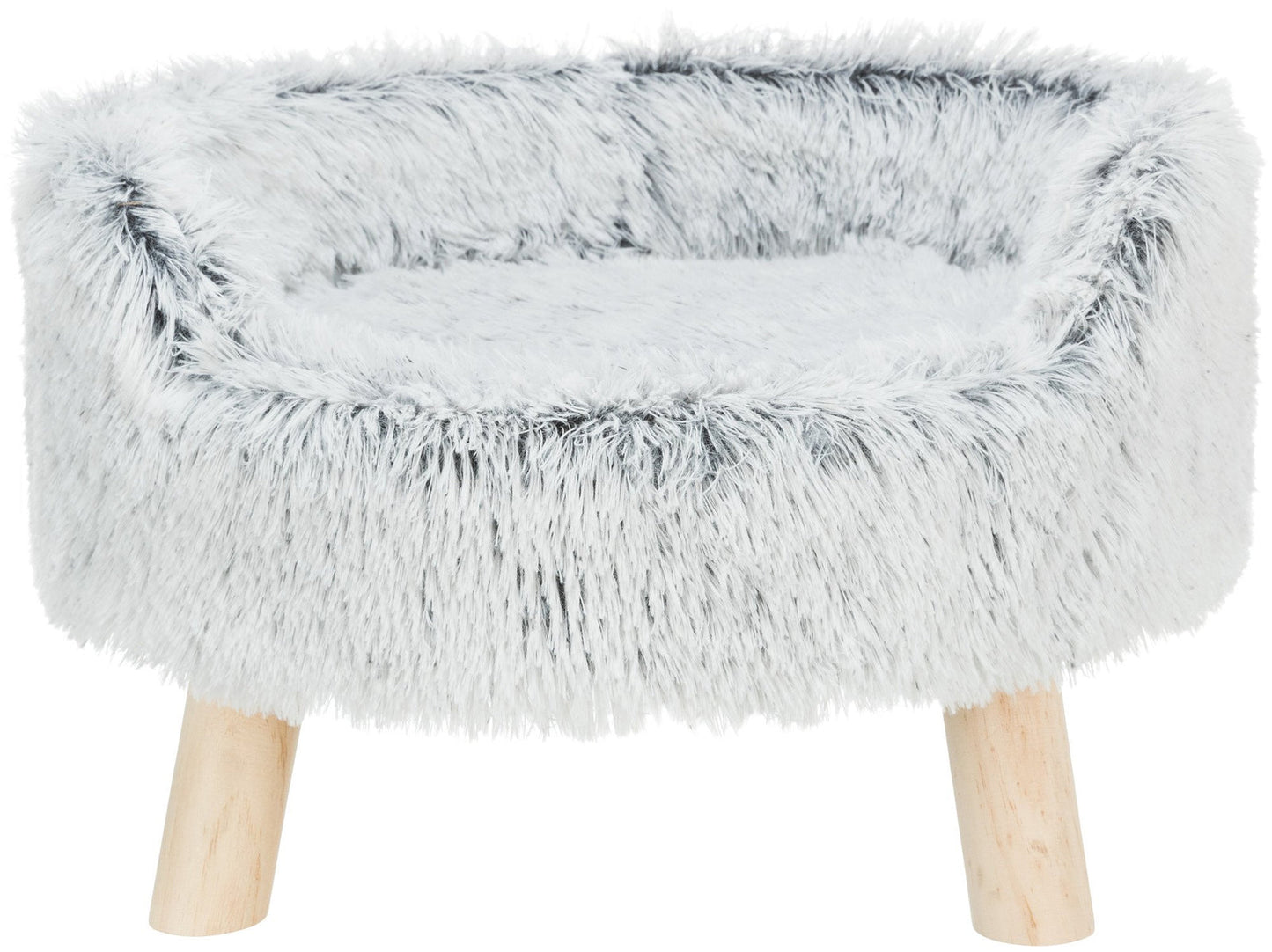 Trixie Harvey sofa round, diam. 46 x 28 cm, white-black