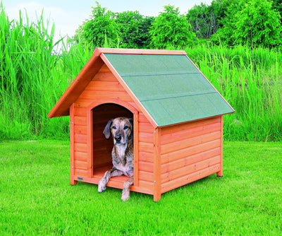 Trixie natura dog kennel with saddle roof, L: 96 x 105 x 112 cm, tan