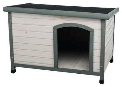 Trixie natura flat roof dog kennel, M-L: 104 x 72 x 68 cm, grey