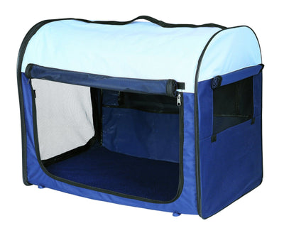 Trixie Mobile Kennel, M-L: 70 x 75 x 95 cm, dark blue/light blue