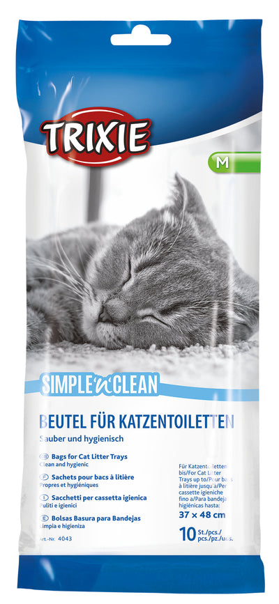 Trixie Simple'n'Clean Bags for litter trays, M: up to 37 x 48 cm, 10 pcs.