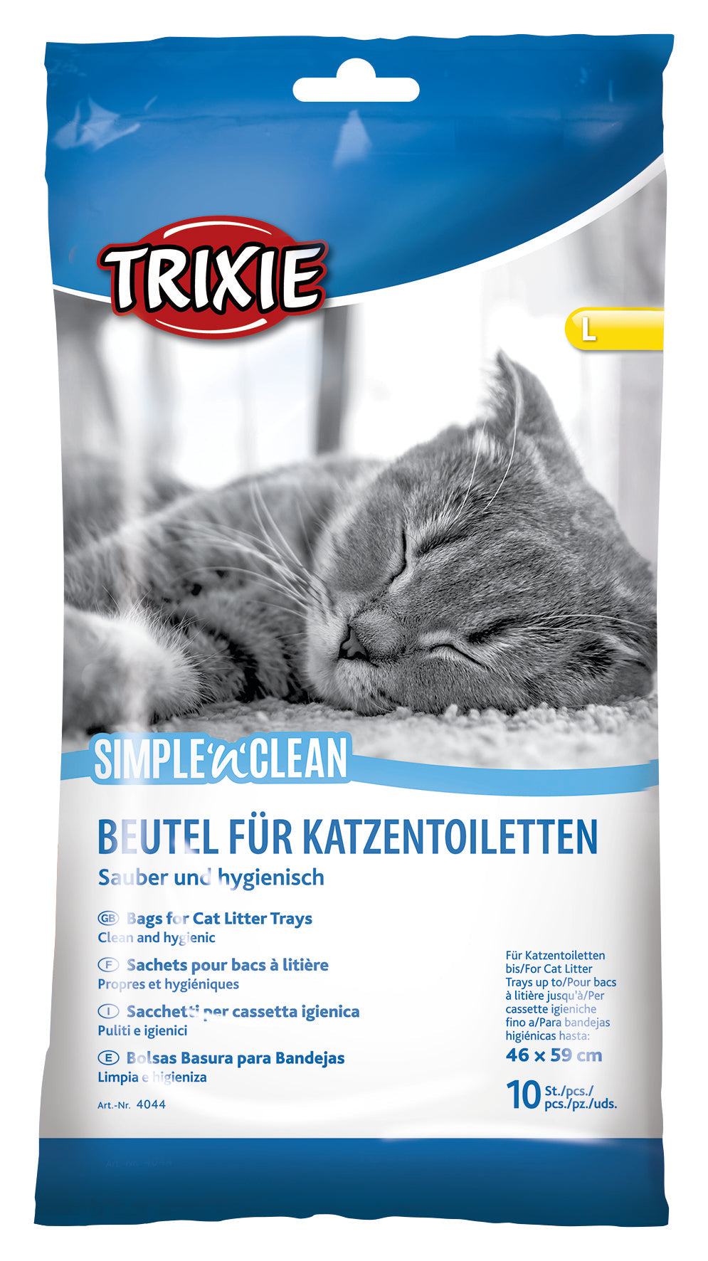 Trixie Simple'n'Clean Bags for cat litter trays, L: up to 46 x 59 cm, 10 pcs.