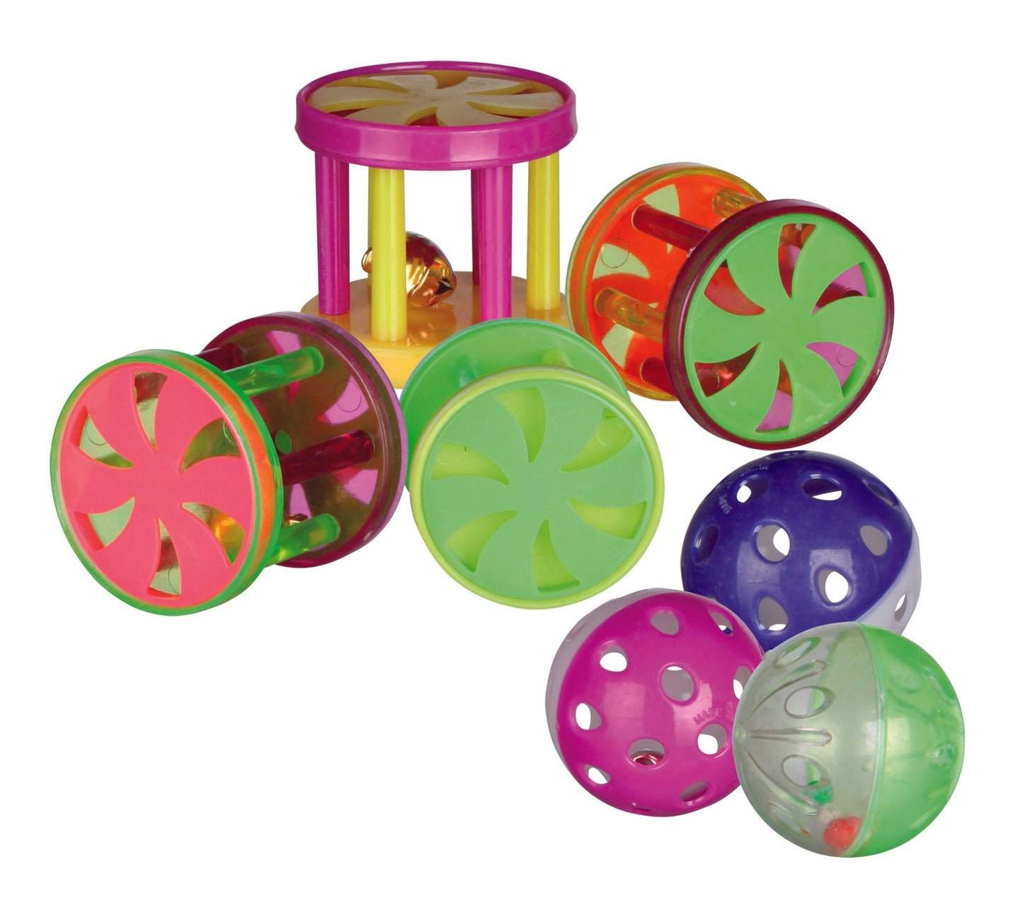 Trixie 60 balls and rolls with bell, diam. 4.5 cm