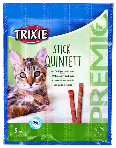 Trixie PREMIO Stick Quintett, poultry/liver, 5 x 5 g