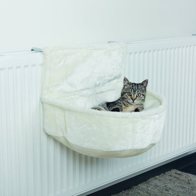 Trixie Cuddly bag for radiators, plush, 45 x 13 x 33 cm, white