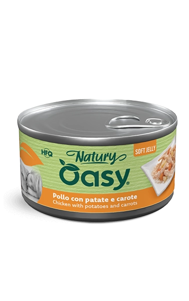 Oasy Natury Soft Jelly Chicken with Potatoes & Carrots Wet Dog Food 150g - 150g tin
