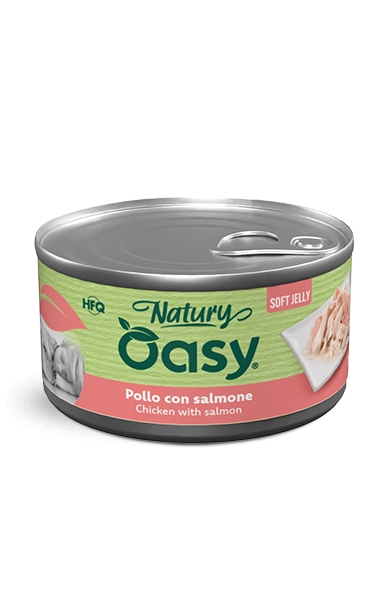 Oasy Natury Soft Jelly Chicken with Salmon Wet Dog Food 150g - 150g tin