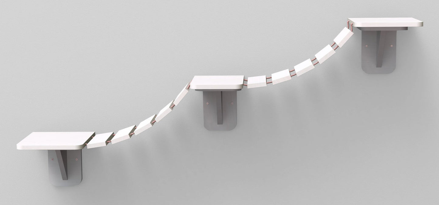 Trixie Climbing ladder for wall mounting, 150 x 30 cm, white