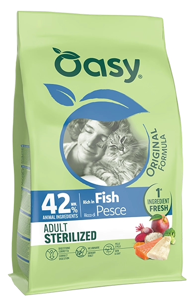 Oasy Original Adult Sterilized Fish Dry Cat Food 1.5kg - 1.5kg bag