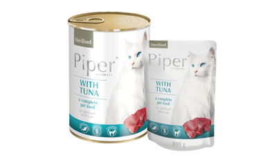 Piper Cat With Tuna Sterilised Wet Food – 0.2 g