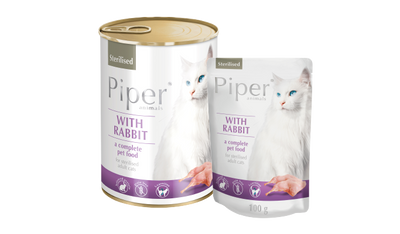 Piper Cat With Rabbit Sterilised Wet Food – 0.2 g