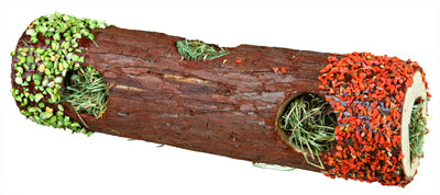 Trixie Tube tunnel with hay and hibiscus blossoms, diam. 9 x 30 cm, 35 g