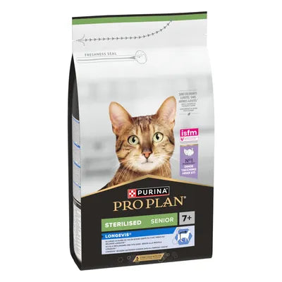 Purina Pro Plan Sterilised Longevis Senior 7+ Turkey 1.5kg