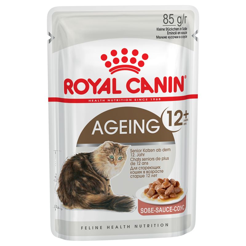 Royal Canin Ageing 12+ Pouches in Gravy Senior Cat Food